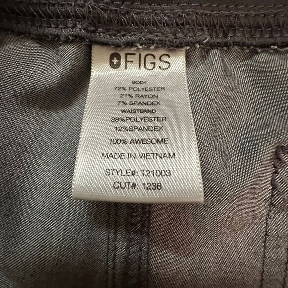 FIGS-Women's Livingston Basic Scrub Pants ~ Yoga Waistband, 2 Pockets ~ size Lg - Picture 12 of 13